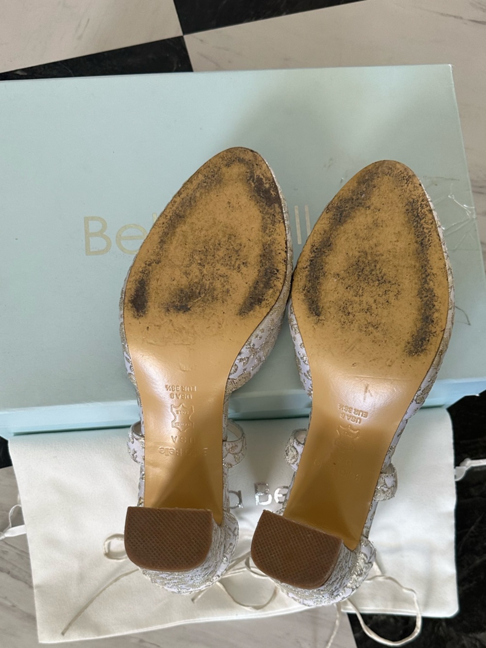 Bella Belle Sadie Heels - Perfect Wedding Block Heel - Picture 4 of 6